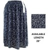 Emma Navy Leaf Pattern Skirt