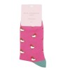 Miss Sparrow Bamboo Little Robin Socks Hot Pink