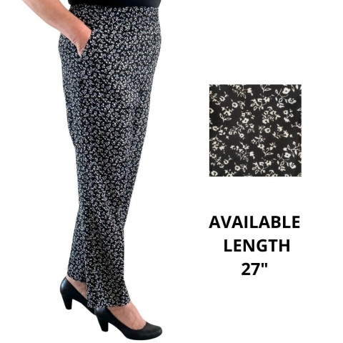 Emma Black and White Design Trousers