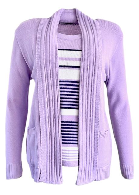 Emma Light Lilac Mock Twinset