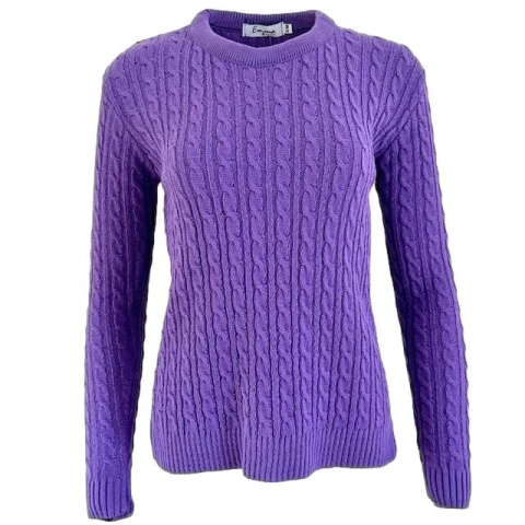 Emma Lilac Cable Jumper