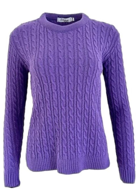 Emma Lilac Cable Jumper