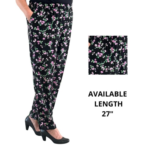 Emma Lilac Flower Trousers