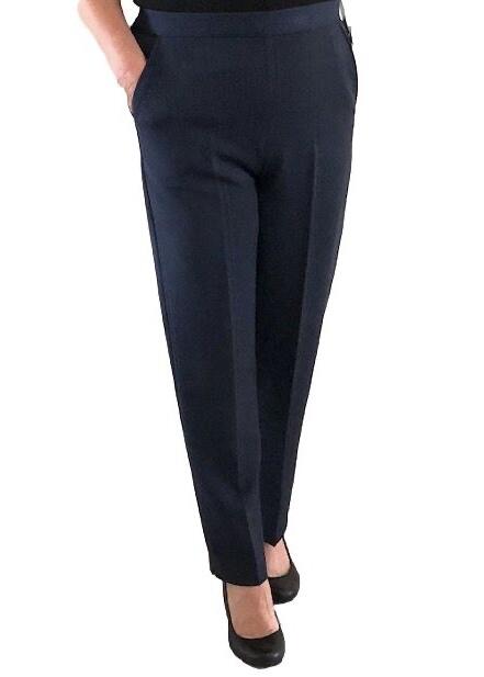 Emma Navy Two Way Stretch Trousers