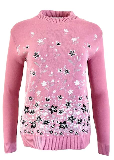 Emma Pink Floral Jumper