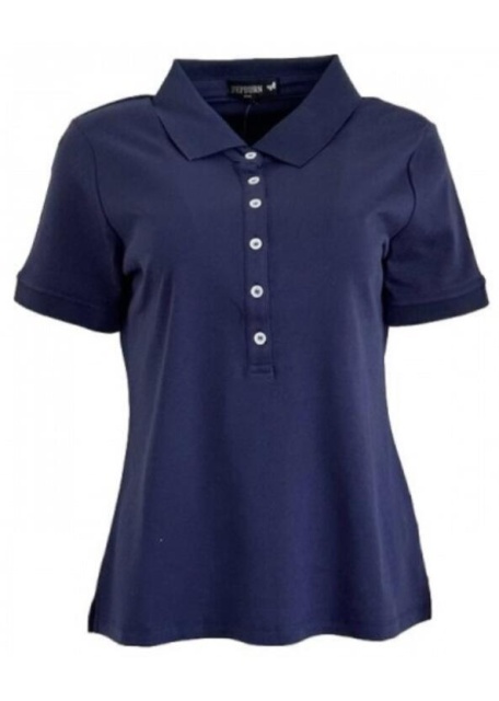 Hepburn Navy Collar T-Shirt