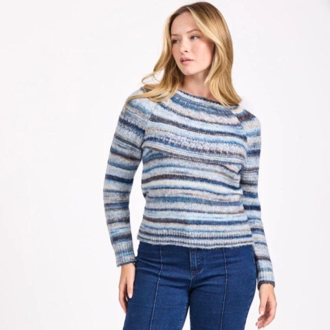 Mudflower Blue Space Dye Cable Jumper