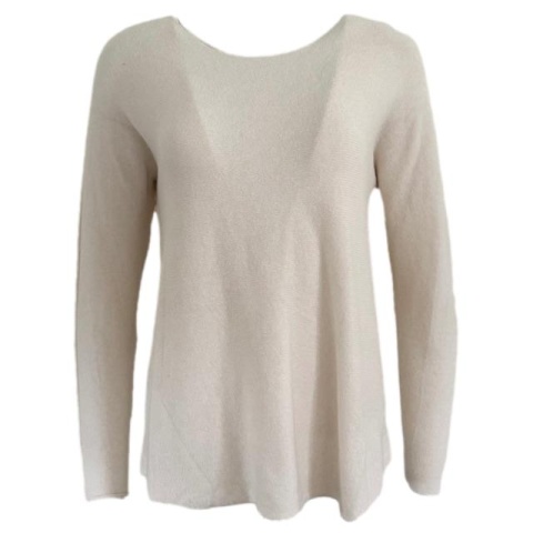 My Italy Cream Round Neck Italian Jumper