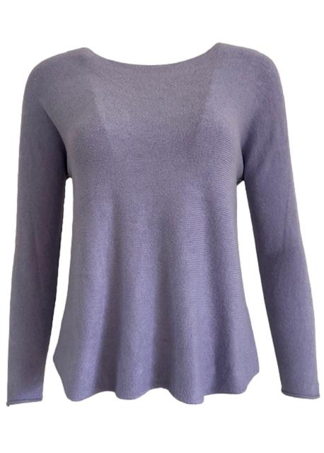 My Italy Lilac Round Neck Jumper