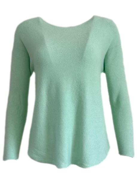 My Italy Mint Round Neck Jumper