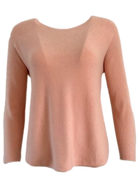 My Italy Peach Round Neck Jumper