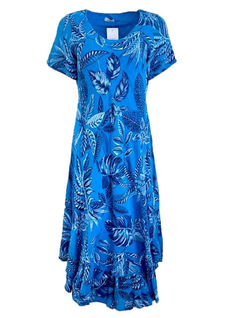 Nina Murati Italian Cobalt Long Line Dress