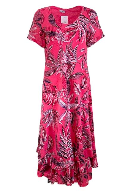 Nina Murati Italian Coral Long Line Dress