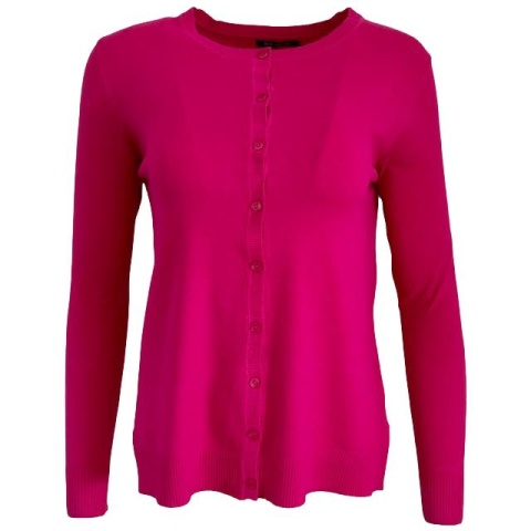 Pure and Natural Cerise Cardigan