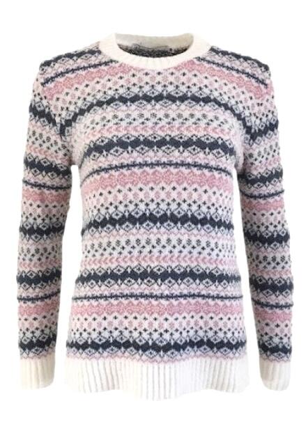 Pure and Natural Cream Fairisle Jumper