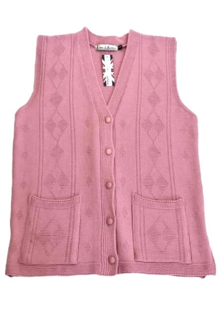 Pure and Natural Dusky Pink Waistcoat