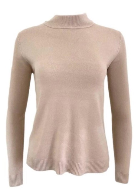 Pure and Natural  Light Stone Turtle Neck Jumper