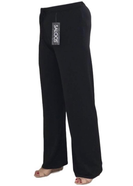 Saloos Black Tie Waist Trousers