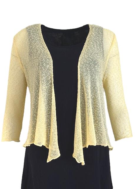 Text Yellow Lightweight Shrug