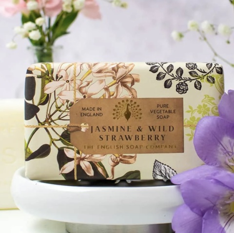 The  English Soap Company Jasmine and Wild Strawberry Soap